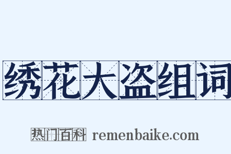 绣花大盗组词是什么意思的图片